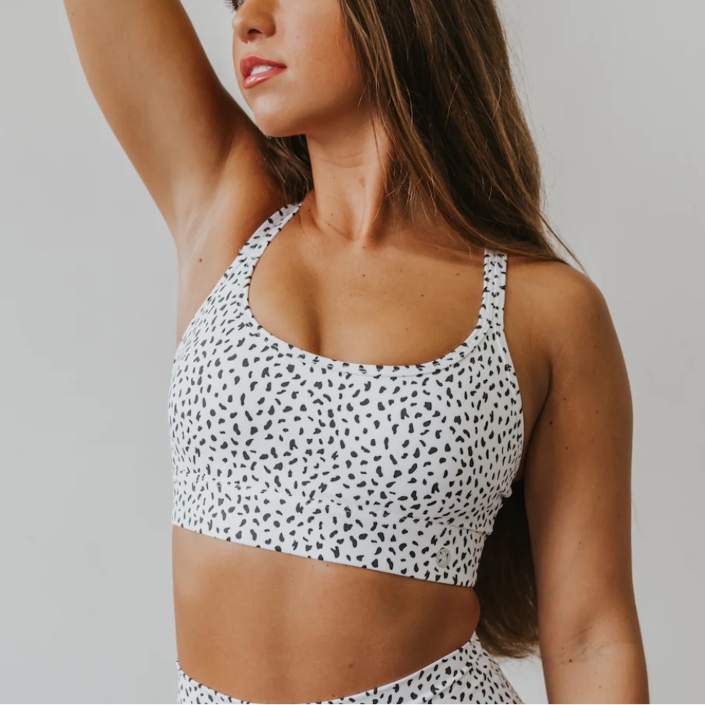 Brand New Astoria Activewear Sports Bra with black dots